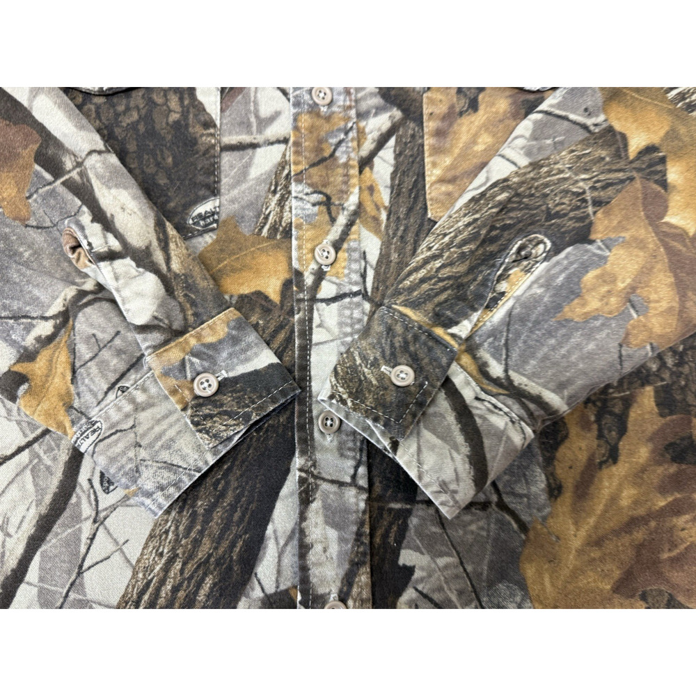 Vintage CODET Mens Medium RealTree Hardwear Camo Cotton Flannel Hunting Shirt - Picture 4 of 10